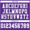 Purple0445-3 Custom Purple White-Gray Mesh Authentic Football Jersey