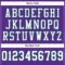 Purple0448-3 Custom Purple White-Kelly Green Mesh Authentic Football Jersey