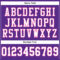Purple0451-3 Custom Purple White-Pink Mesh Authentic Football Jersey