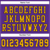 Custom Purple Gold-Black Mesh Authentic Football Jersey