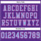 Purple0457-3 Custom Purple Light Blue-Pink Mesh Authentic Football Jersey