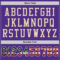 Purple0460-3 Custom Purple Vintage USA Flag-City Cream Mesh Authentic Football Jersey