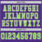 Custom Purple Neon Green-White Mesh Authentic Football Jersey