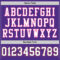 Custom Purple White Black-Pink Mesh Authentic Football Jersey