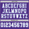 Purple0463-3 Custom Purple White-Light Blue Mesh Authentic Football Jersey