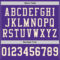 Custom Purple Cream Mesh Authentic Football Jersey