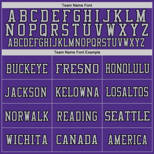 Custom Purple Gray-Black Mesh Authentic Football Jersey