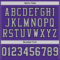 Purple0467-3 Custom Purple Gray-Black Mesh Authentic Football Jersey