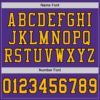 Custom Purple Gold-Black Mesh Authentic Football Jersey
