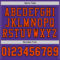 Purple0470-3 Custom Purple Orange-Black Mesh Authentic Football Jersey