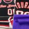 Custom Purple Black-Gold Authentic Throwback Basketball Jersey