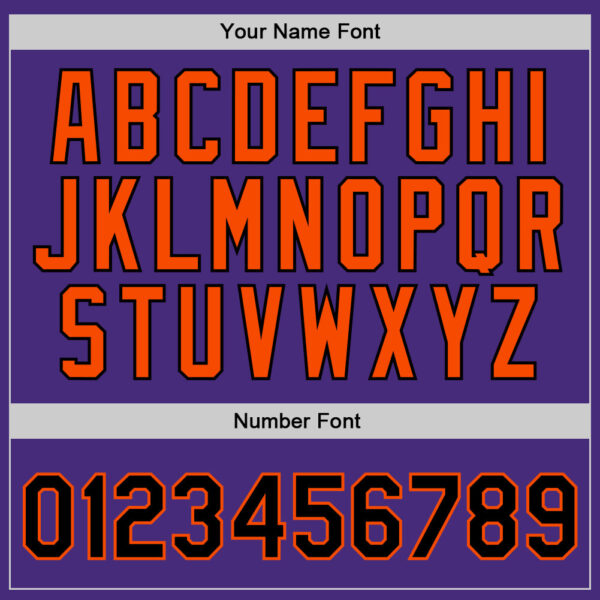 Custom Purple Black-Orange Authentic Throwback Basketball Jersey