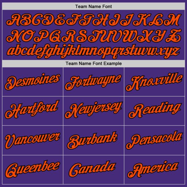 Custom Purple Black-Orange Authentic Throwback Basketball Jersey