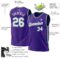 Custom Purple White-Kelly Green Authentic Throwback Basketball Jersey