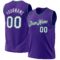 Custom Purple Black-Teal Authentic Throwback Basketball Jersey