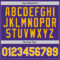 Custom Purple Gold-White Authentic Throwback Basketball Jersey