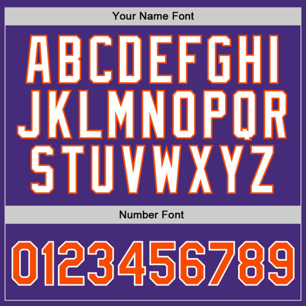 Custom Purple Orange-White Authentic Throwback Basketball Jersey