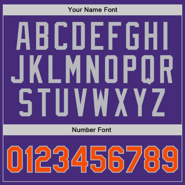 Custom Purple Orange-Gray Authentic Throwback Basketball Jersey