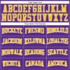Custom Purple Gold-White Authentic Football Jersey