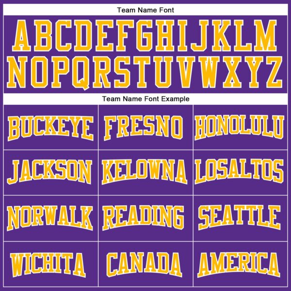 Custom Purple Gold-White Authentic Football Jersey