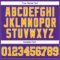 Purple0670-4 Custom Purple Gold-White Authentic Football Jersey
