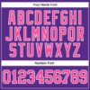 Custom Purple Pink-White Authentic Football Jersey