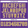 Custom Purple Old Gold-White Authentic Football Jersey