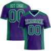 Custom Purple Kelly Green-White Authentic Football Jersey