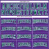 Custom Purple Kelly Green-White Authentic Football Jersey