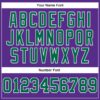 Custom Purple Kelly Green-White Authentic Football Jersey