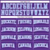 Custom Purple Light Blue-White Authentic Football Jersey