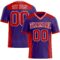 Purple0676 Custom Purple Red-White Authentic Football Jersey