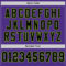 Purple0779-3 Custom Purple Black-Neon Green Mesh Authentic Football Jersey