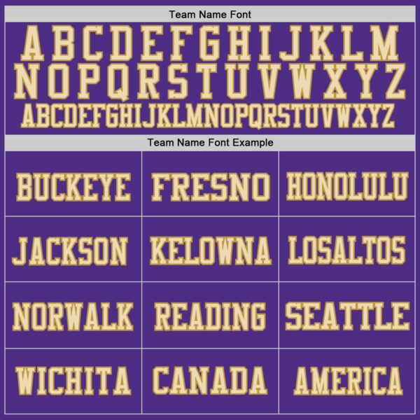 Custom Purple Old Gold Black-Cream Mesh Authentic Football Jersey