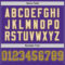 Custom Purple Old Gold Black-Cream Mesh Authentic Football Jersey