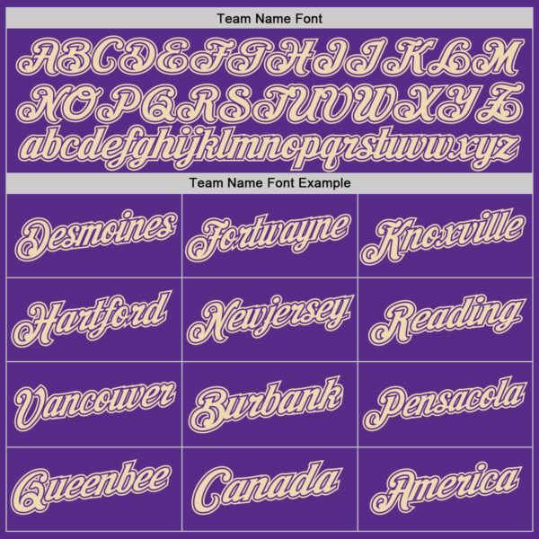 Custom Purple Cream Authentic Throwback Basketball Jersey