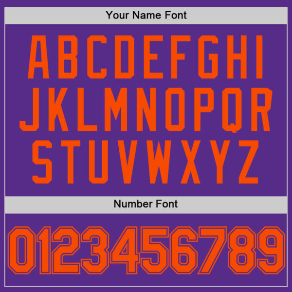 Custom Purple Orange Authentic Throwback Basketball Jersey