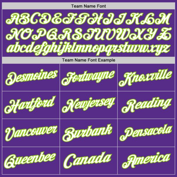 Custom Purple White-Neon Green Authentic Throwback Basketball Jersey