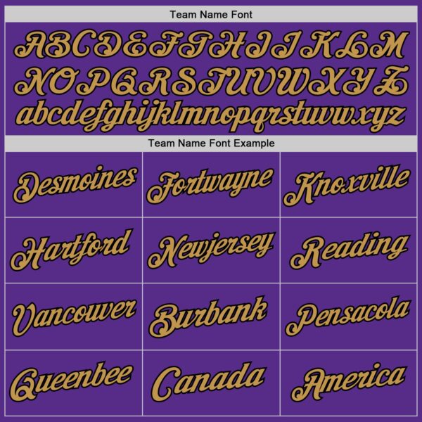 Custom Purple Black-Old Gold Authentic Throwback Basketball Jersey