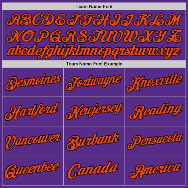 Custom Purple Black-Orange Authentic Throwback Basketball Jersey