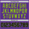 Custom Purple Black-Neon Green Authentic Throwback Basketball Jersey