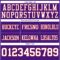 Purple0858-3 Custom Purple White-Red Authentic Football Jersey