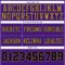 Purple0865-3 Custom Purple Black-Old Gold Authentic Football Jersey