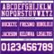Purple0867-3 Custom Purple White-Pink Authentic Football Jersey
