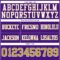 Purple0870-3 Custom Purple Old Gold-White Authentic Football Jersey