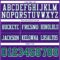 Purple0874-3 Custom Purple Kelly Green-White Authentic Football Jersey