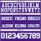 Purple0875-3 Custom Purple White-Light Blue Authentic Football Jersey