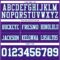 Custom Purple White-Teal Authentic Football Jersey