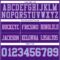 Purple0881-3 Custom Purple Light Blue-Pink Authentic Football Jersey