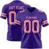 Custom Purple Medium Pink Authentic Football Jersey